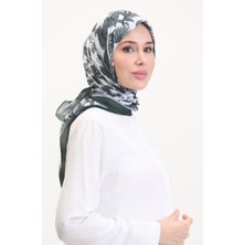 Desenli Soft Eşarp 70245-11 Siyah Beyaz