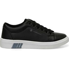 Lumberjack Tına Unisex Spor Sneaker Ayakkabı Siyah Suni Deri Düz Taban Kadın İçin Rahat Tasarım