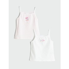 Lc Waikiki Yeni Sezon Kare Yaka Hello Kitty Baskılı Kız Çocuk Atlet 2'li