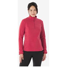 Decathlon Quechua Kadın Polar - Koyu Bordo - Uzun Kol Regular Fit Polar Kumaş Sportswear