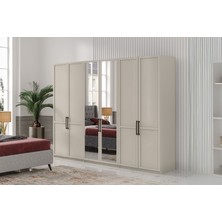 Vote Beige 6 Kapılı Gardırop