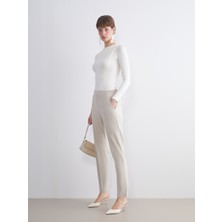 Lc Waikiki Yeni Sezon Büyük Beden Beli Lastikli Kadın Cigarette Pantolon