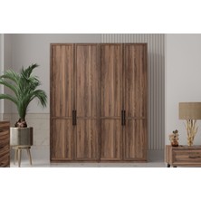 Vote Brown 4 Kapılı Gardırop