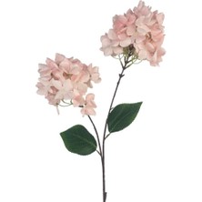 Yapay Çiçek Ortanca 90CM 2toplu Pembe Tek Dal Kumaş Çiçek Uzun Dal