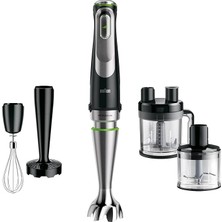 Multiquick 9 Mq 9187XLI El Mikseri – Active Powerdrive Teknolojili Püre Çubuğu ve Parçalama, Damgalama, Karıştırma ve Buz Kırma, 1200 Watt, Siyah/paslanmaz Çelik