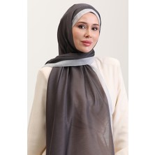 Kehribar Lüks Şal 70274-08 Toprak Gümüş Gri