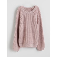 Lc Waikiki Yeni Sezon Bisiklet Yaka Kız Çocuk Triko Kazak