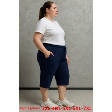 BSBYN-2325-BATTAL Beden Bayan Düz Kapri