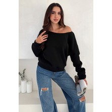 Kadın Omuz Detaylı Polar Sweatshirt – Rahat & Feminen Stil