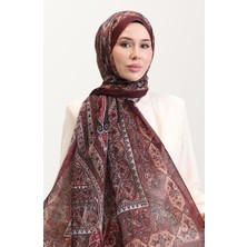 Etnik Kehribar Şal 70277-05 Bordo