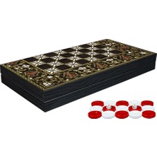 Klasik Sedef Işlemeli Tavla Model 2