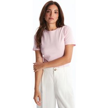 Lc Waikiki Yeni Sezon Bisiklet Yaka Kadın Tişört