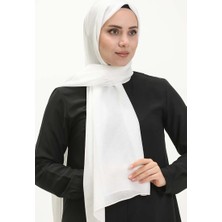 Desenli Carmen Şal 70226-04 Ekru