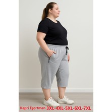 BSBYN-2325-BATTAL Beden Bayan Düz Kapri