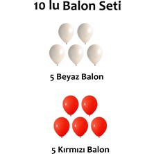 Balon Süsleme Atatürk Türk Bayrağı Kırmızı Beyaz 29 Ekim 10 Kasım 23 Nisan