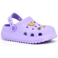 Çocuk Kelebek Taşlı Terlik Plaj Deniz Havuz Terliği