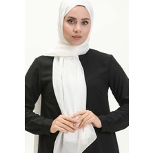 Kare Desenli Carmen Şal 70223-03 Ekru
