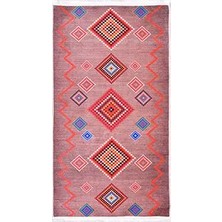 Aren Halı Rotondi Klasik Göbekli Multi Polyester ve Pamuklu Kaydırmaz Tabanlı Dijital Baskı Halı