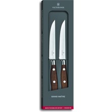 2 7.7240.2W Büyük Maitre Tırtıklı Steak Bıçak Seti Siyah Seti