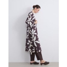 Lc Waikiki Yeni Sezon Şal Yaka Desenli Oversize Kadın Kimono