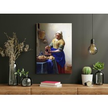 Johannes Vermeer - De Melkmeid- Ahşap Mdf Tablo