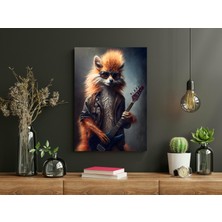 Tilki Rock - Ahşap Mdf Tablo