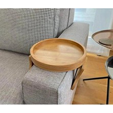 Koltuk Kenarı Sehpası Yan Kolçak Sehpası Servis Tepsisi 20CM