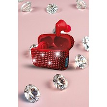 9977-K Taşlı Kablosuz Bluetooth Kulak Içi Kulaklık / LED Pil Göstergesi / Mikrofon / Şarj Edilebilir