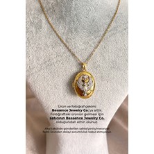 Uzak Şehir Çelik Alya Kolye Anka Kuşu - Açılabilir, Zirkon Taşlı-Paslanmaz Çelik