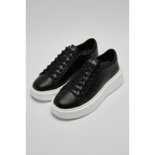 Erkek Sneaker Ayakkabı Siyah Beyaz Günlük Tommy Gage White