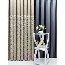 Bohem Tarzı Saçaklı Hayran Vizon Pano Fon Perde 1x3 Sık Pile [tek Kanat] Ütü Istemez