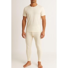 Hasyün Erkek %75 Yün Kısakollu Fanila Atlet ve Uzun Don Içlik Takım 100/101E - 1 Set