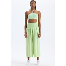 COMEUP Come Up Cepli Culotte Buz Yeşili Pantolon