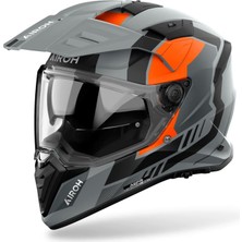 Aıroh Bandıt Horn Orange Matt Kask