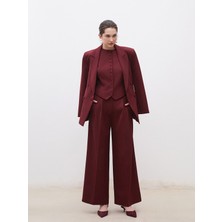 Lc Waikiki Yeni Sezon Loose Fit Krep Kadın Pileli Pantolon