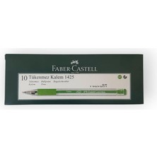 Faber Castell 1425 Iğne Uçlu Açık Yeşil Tükenmez Kalem 10'lu Paket