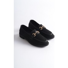 KB-021 Kuback Siyah Triko Siyah Taban G Toka  Günlük Kadın Ayakkabı