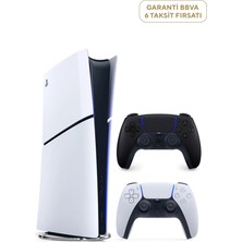 SONY Playstation 5 1 Tb Slim Dijital Edition Oyun Konsolu + 2. Ps5 Kol Siyah