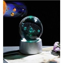 Belirtilmemiş Samanyolu Güneş Sistemi Işıklı Cam Küre 6 cm Çapında Modern Tasarım 6 Renkli Kristal Top