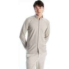 Lc Waikiki Yeni Sezon Slim Fit Uzun Kollu Çizgili Erkek Gömlek