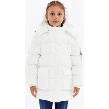 Kız Çocuk Kalın Kışlık Kapüşonlu Kaban 51349