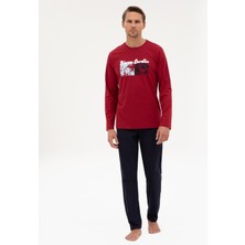 Pierre Cardin Erkek Bordo Pijama Takımı 50322631-900