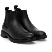 Pierre Cardin Erkek Siyah %100 Deri Kauçuk Taban Chelsea Bot 50318852-VR046