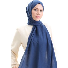 Pamuklu Soft Şal 70283-36 Açık Lacivert
