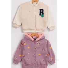 Kız Çocuk 2'li Paket Basic Hırka