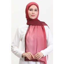 Dijital Şifon Şal 70262-09 Bordo