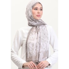 Desenli Soft Şal 70267-05 Vizon
