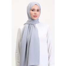 Cotton Caz Şal 70257-02 Gümüş Gri