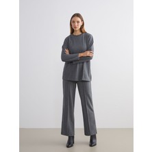 Lc Waikiki Yeni Sezon Büyük Beden Beli Lastikli Geniş Paça Kadın Pantolon