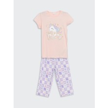 Lc Waikiki Yeni Sezon Bisiklet Yaka Kız Çocuk Pijama Takım